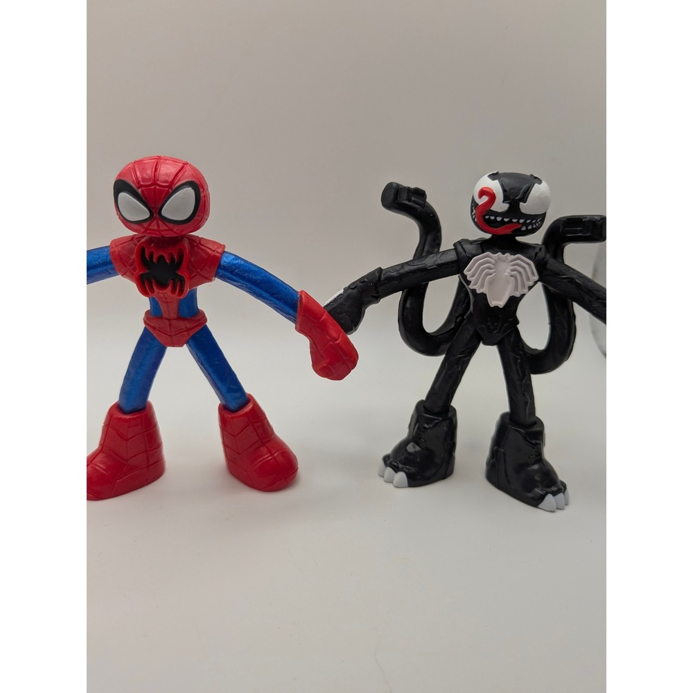 Spider-Man and Venom Bend and Flex Action Figures Playdoh Hasbro